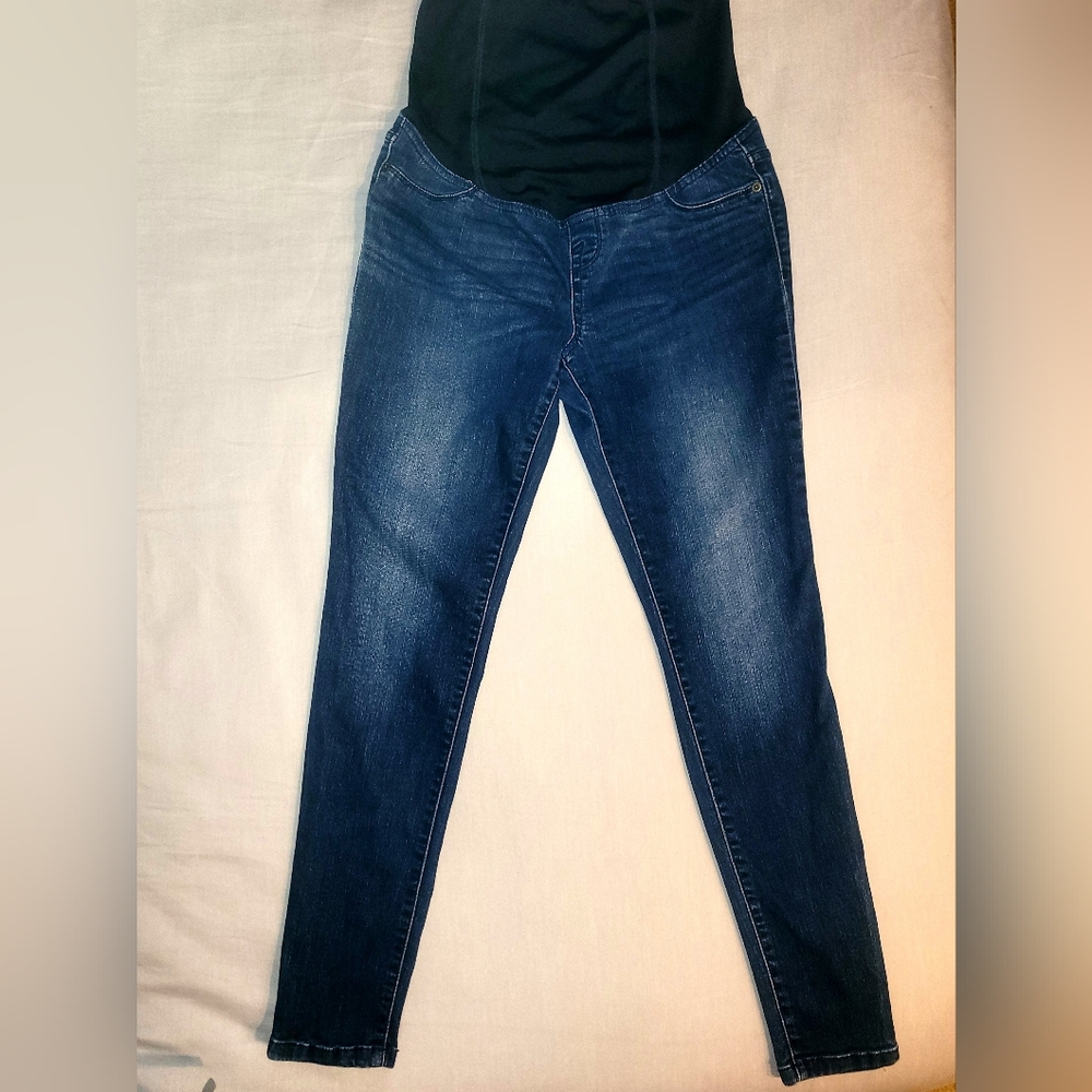 EUC Isabel Materinty Midnight Blue Women's Skinny Jeans